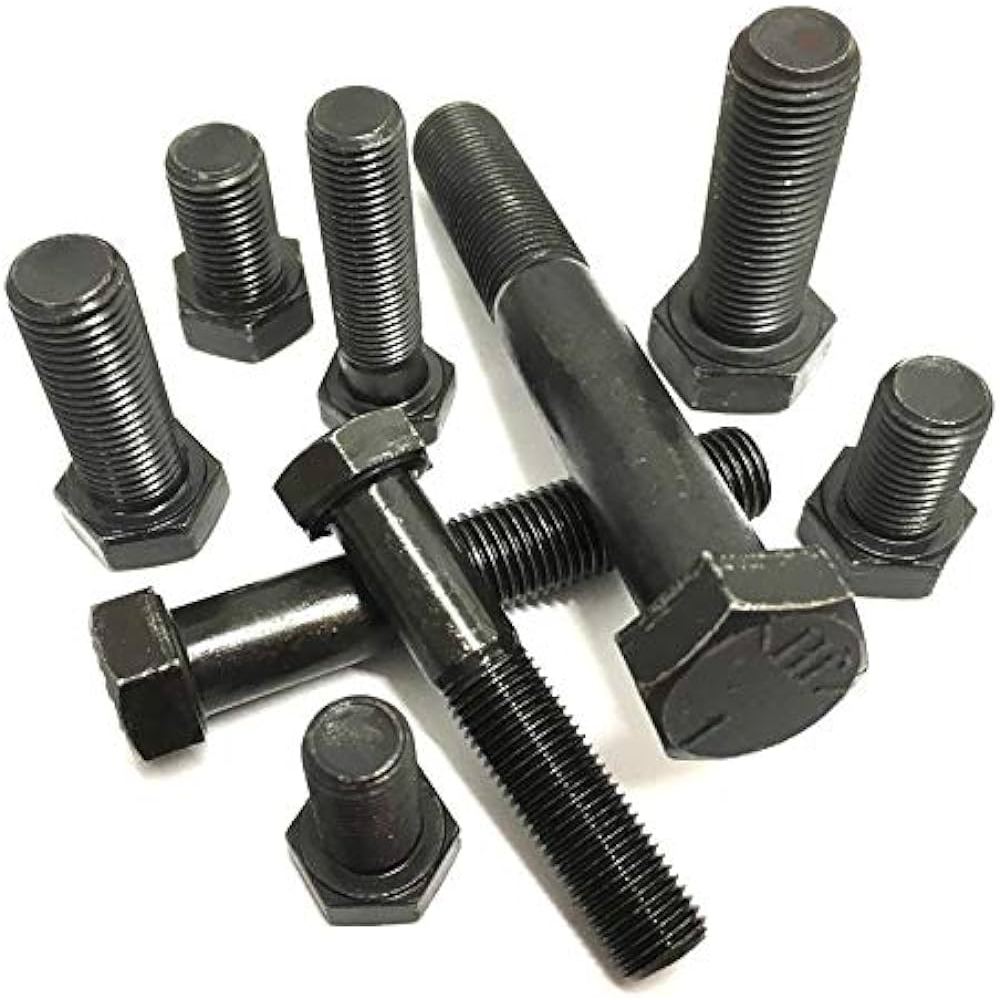 ม18 ดร / ขว้าง 2.5 ; เกรด 8.8 ; เหล็กสีดํา ฐานสิบหก สายฟ้า ; ม18 x 35 / 40 / 45 / 50 / 55 / 60 / 65 