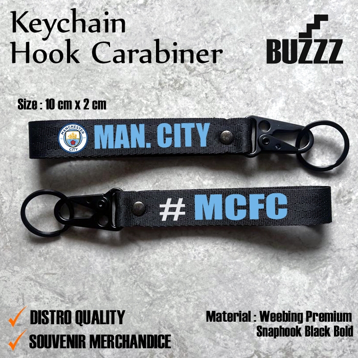 GANTUNGAN MANCHESTER CITY KEY - MAN KARABINER CITY - พวงกุญแจ CITY - MANCHESTER CITY FC สายพวงกุญแจส