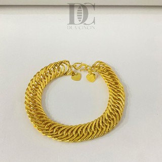 Gelang lapis emas 24 Karat- kristal asli 100%.anti luntur awet di pakai harian!!!