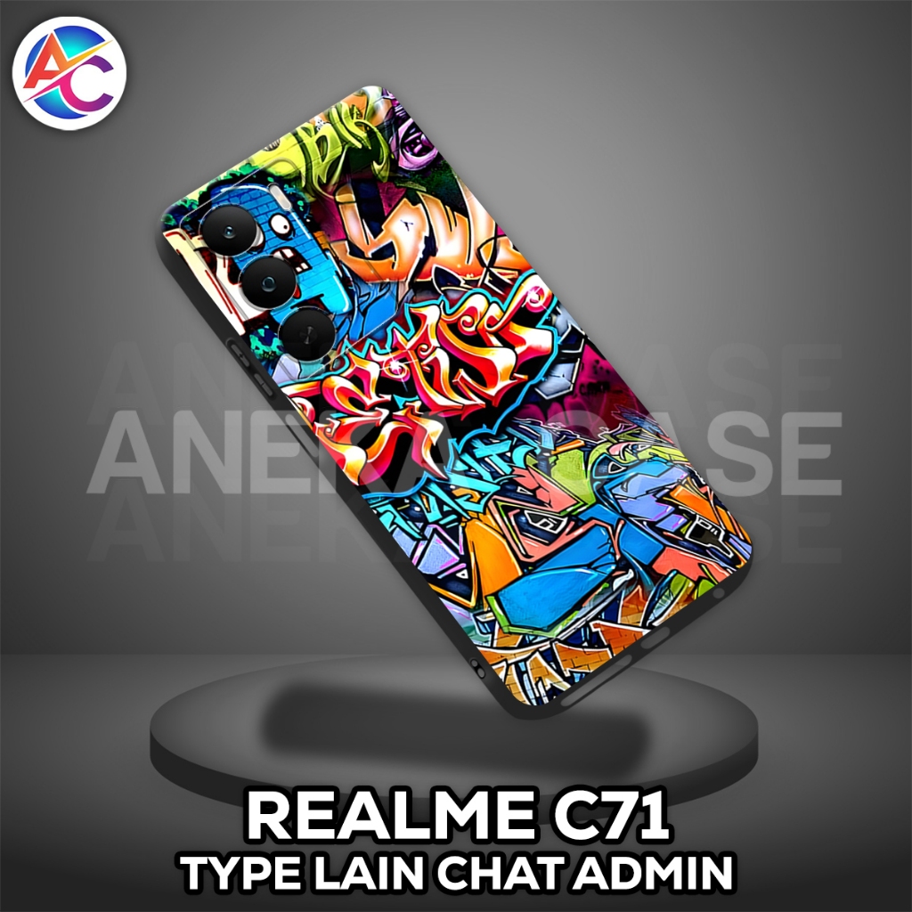 AC38-Case REALME C71-GRAFITI Motif-Softcase REALME C71-เคส REALME C71-ซิลิโคน REALME C71