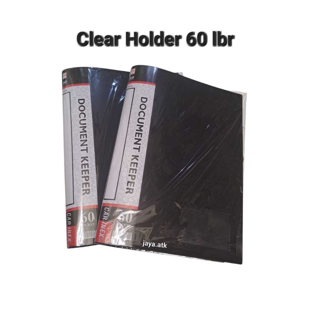 MAP CLEAR HOLDER FOLIO F4 60 LBR BLACK MAP ARCHIVES DOCUMENT KEEPER HOLDER