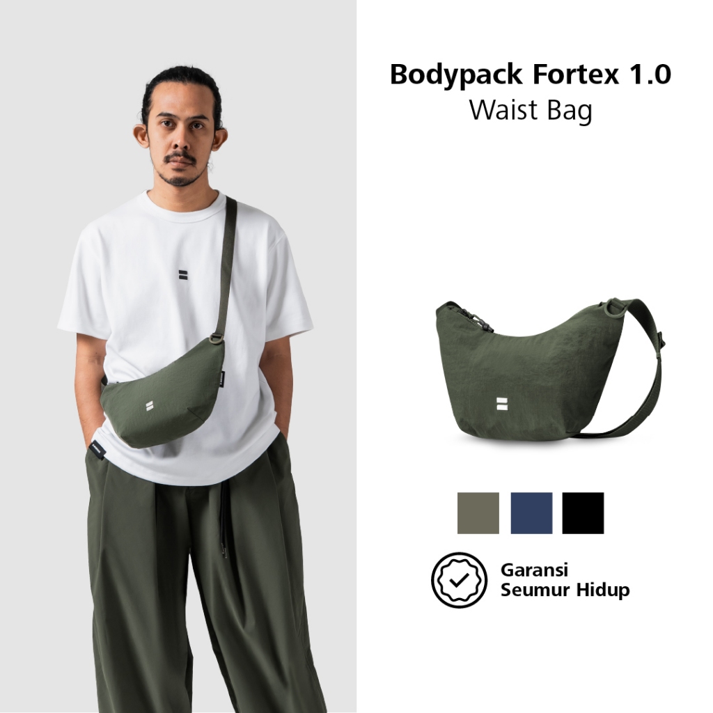 Bodypack Fortex 1.0 กระเป๋าคาดเอวน้ําหนักเบามีสไตล์ Travel Running Sport กระเป๋าคาดเอว 4 L