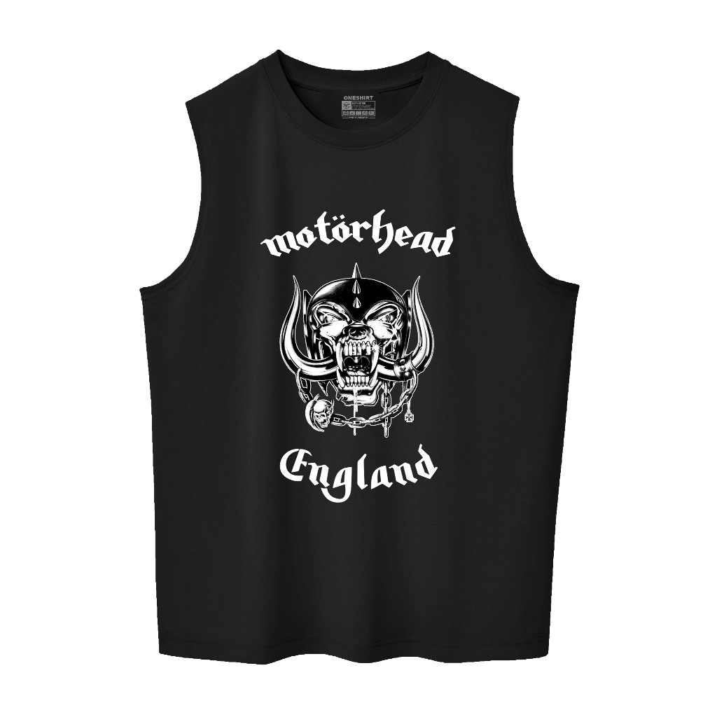 Oneshirt เสื้อยืด เสื้อกล้าม Lekkong Men Motorhead England Tanktop man วัสดุ 24s Combed