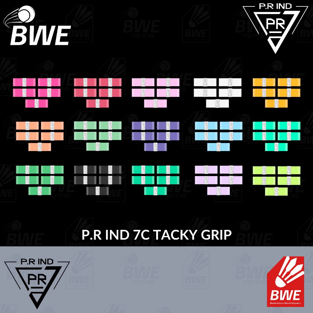 GRIP PR IND 7C TACKY GRIP - GRIP CKET BADMINTON TENNIS PADEL ของแท้ 100%