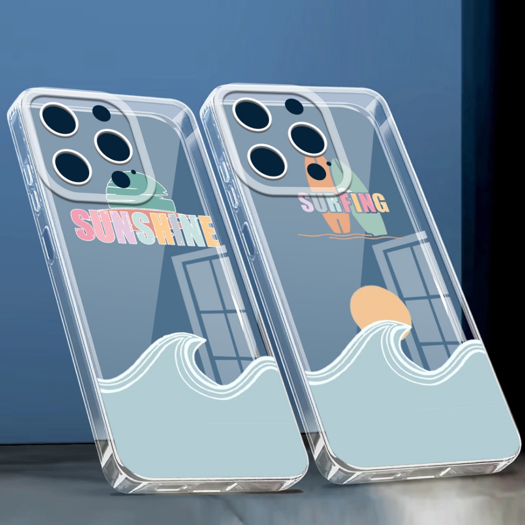 (FC06) Case Clear Glossy ใสสําหรับ Redmi a1POCO F3 F4 GT 10a 10c s2 3S note 4x 5 5a plus 8 a pro big