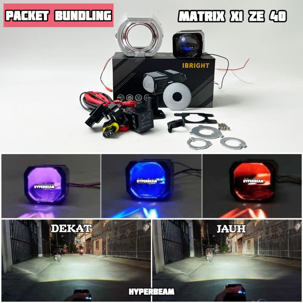 แพ็คเกจ Bundling X1 IBRIGHT - Projector Bild Matrix X1 Plus Devil IBRIGHT 1.5inc ไกลใกล้ พัดลมระบายค