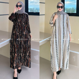DASTER KEKINIAN RAYON MOTIF TERBARU LENGAN 3/4