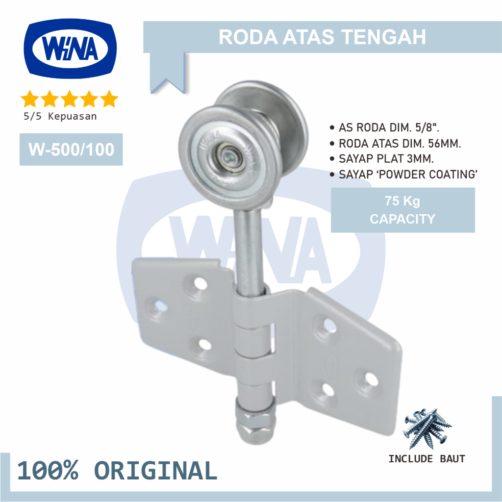 RD2 Wina W5100 - W500/100 บานพับประตูโรงรถสําหรับไม้และเหล็ก - ของแท้ 100%