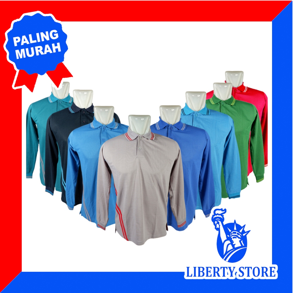 KATUN ADS WAFEL COTTON LIBERTY 19 เสื้อยืดแขนยาวกีฬาคอปก