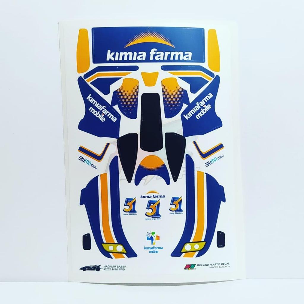 Magnum Saber Sticker - Farma Chemistry - Blue Body - Vinnyl Lam. โดฟท์