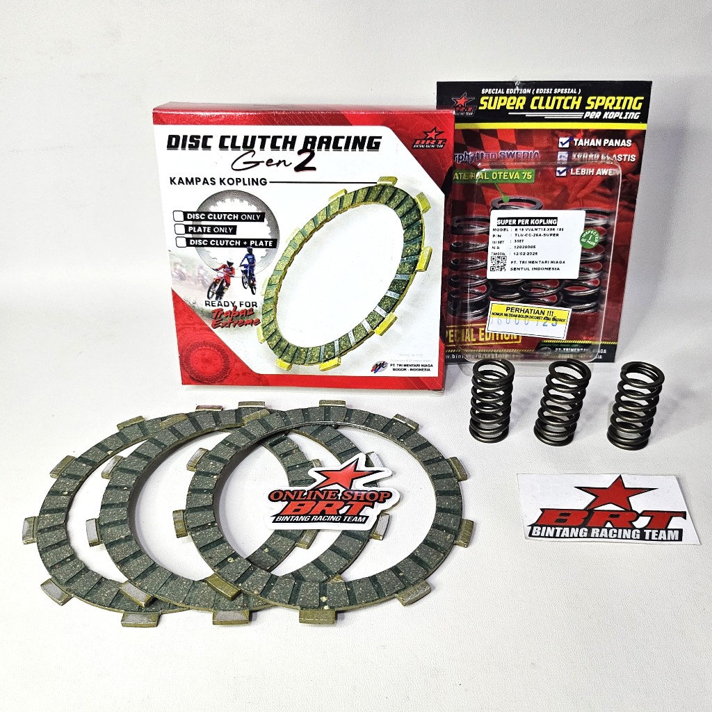 จานคลัทช์และคลัทช์ SPRING PACKAGE BRT R15V3 VIXION VVA MT 15 XSR 155 GEN 2 รุ่น 2 R15 V3 R15 VVA R15VVA MT15 XSR155