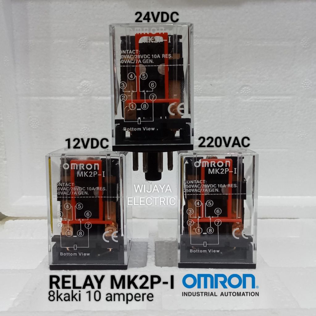 รีเลย์ Omron mk2 mk2p mk2p-i 24vdc 8pin 10a original omron
