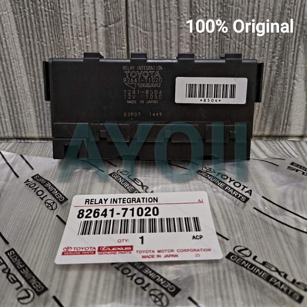 รีเลย์บูรณาการ No.1 Toyota Fortuner Hilux Innova Corolla 82641-71020 Original