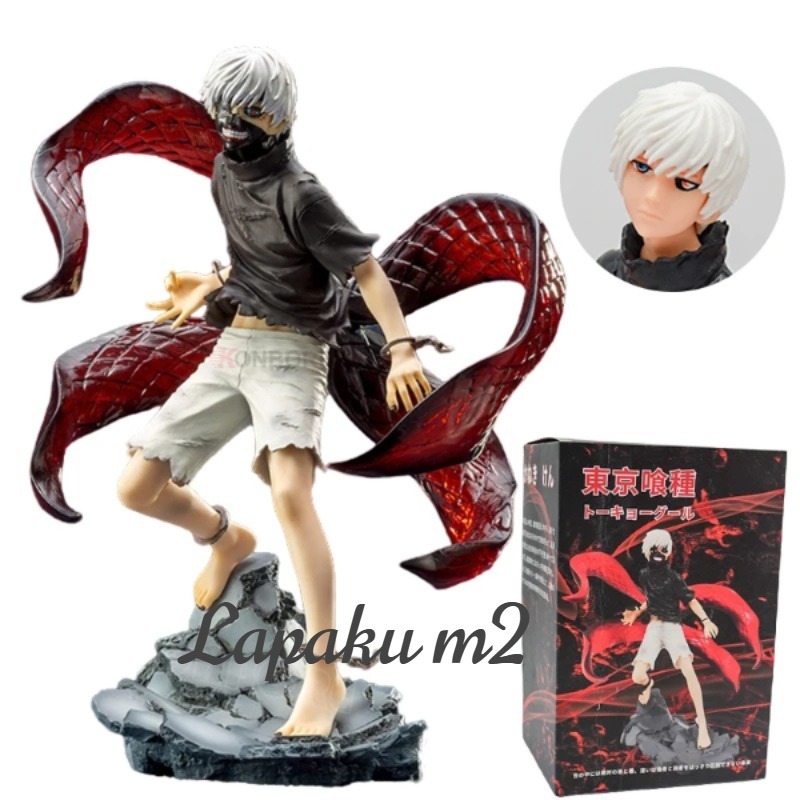 Tokyo Ghoul อะนิเมะรูป Kaneki Ken Action Figure Double Head รูปปั้น PVC