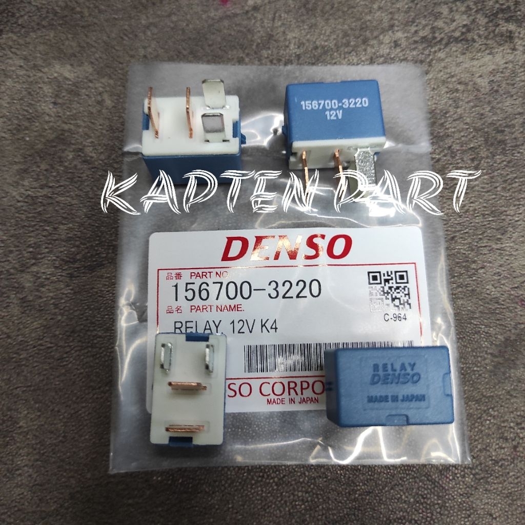 BLUE RELAY 4 ขา 12V RILEY K4 12VOLT DENSO UNIVERSAL 156700 3220