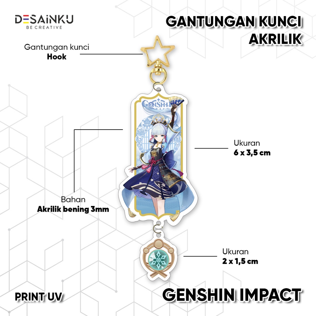 พวงกุญแจ GANTUNGAN GENSHIN IMPACT / Ganci / พวงกุญแจ / พวงกุญแจ