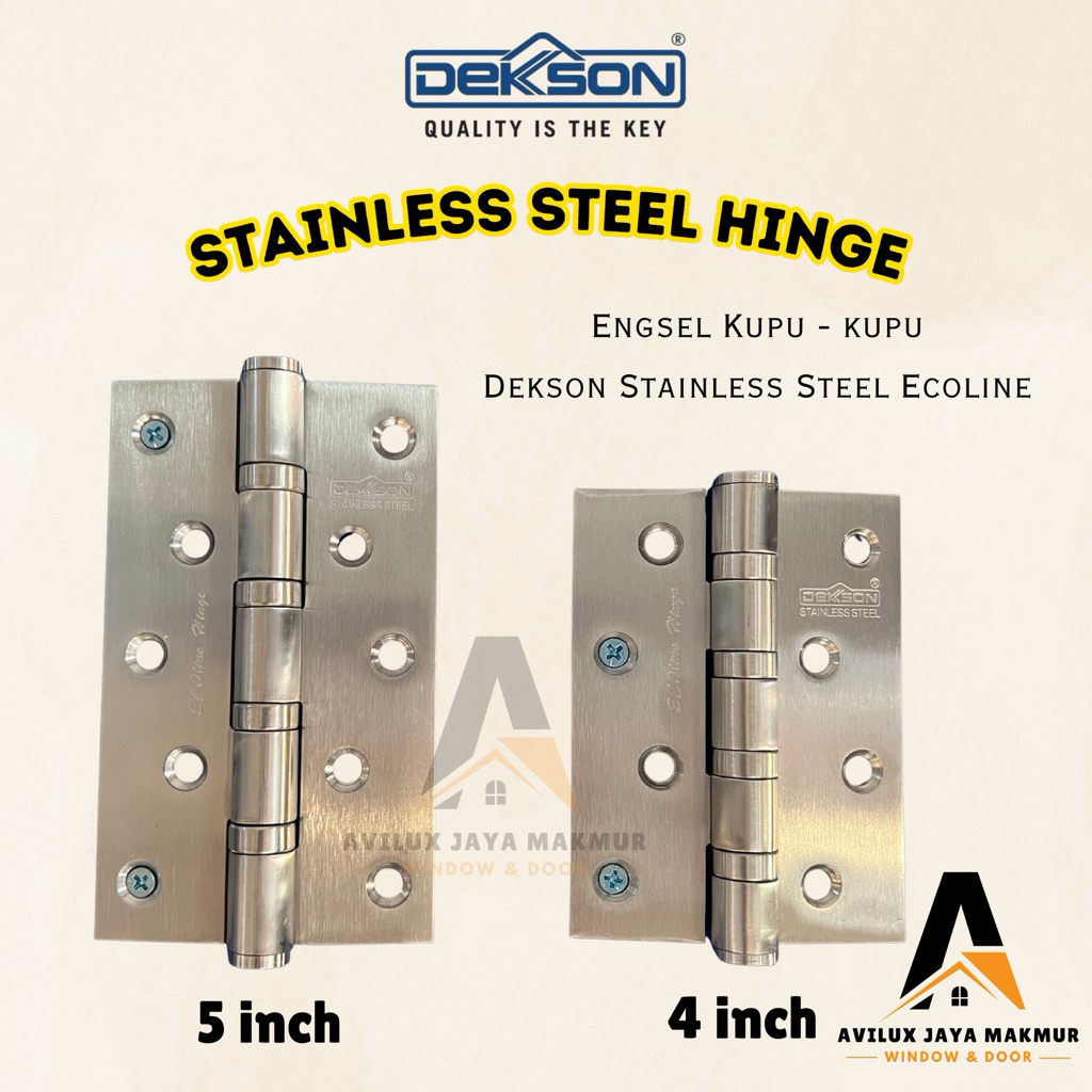 [DEKSON] บานพับสแตนเลส 4 นิ้ว 5 นิ้ว 2BB 4BB บานพับผีเสื้อสแตนเลส