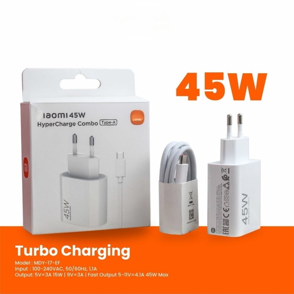 MI 45W TURBO CHARGER USB C CHARGER TURBO CHARGER