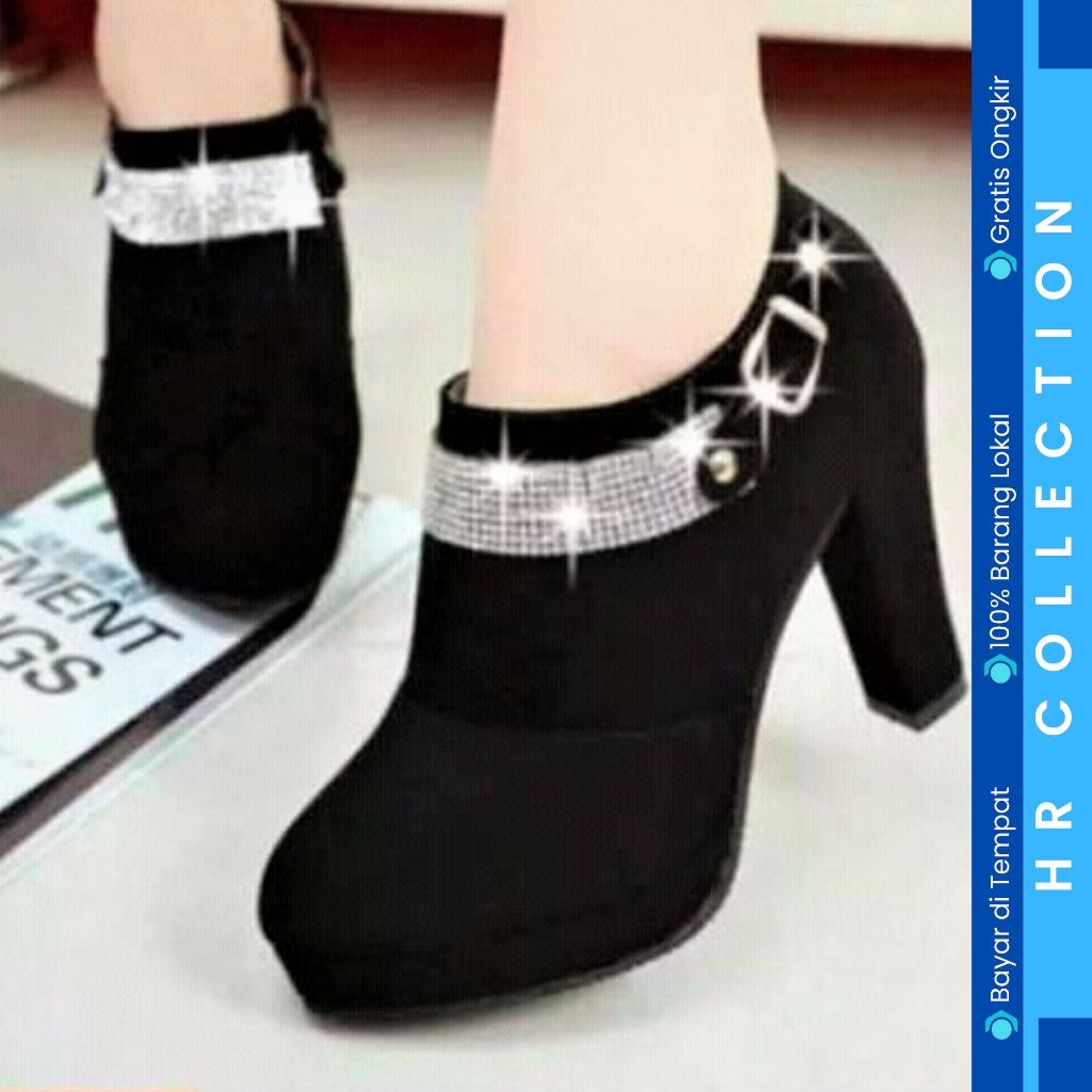 HR COLLE - STYLISH KOREAN LOOK FASHION BOOTS MATERIAL FULL SUEDE SOFT หลากหลายหัวเข็มขัดด้านบนสูง SE