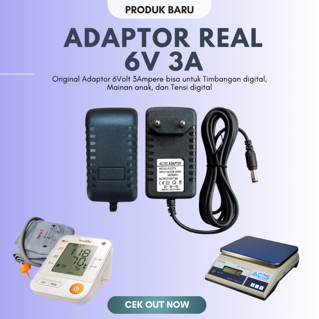 AC DC Charger 6V 3A 12W CB Switching Adaptor 6V 3 A 12 W อะแดปเตอร์แหล่งจ่ายไฟ 6 โวลต์ 3 แอมป์ 12 วั