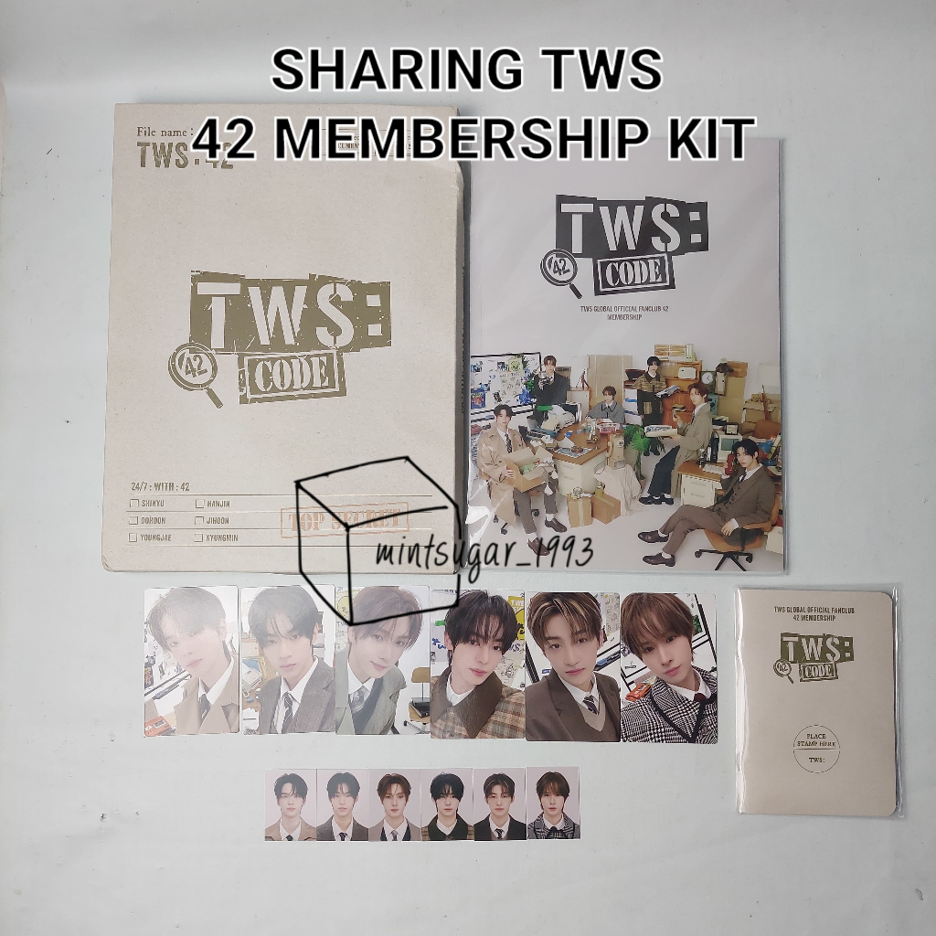 SHARING TWS 42 MEMBERSHIP KIT [ TWS SAI MEKIT | Shinyu Dohoon Youngjae Hanjin Jihoon Kyungmin | Phot
