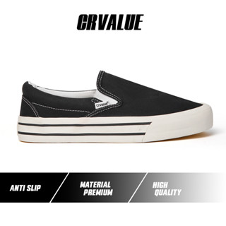 Corvalue Footwear Doncaster bw gr2 สีดํา Slip On Shoes