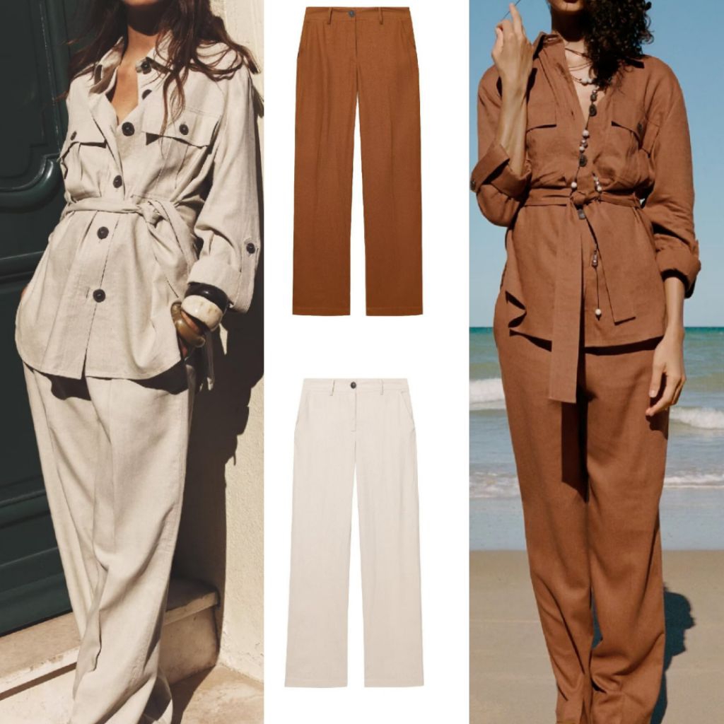 Khaki Nude Leisure Pants 78323 (FZ)