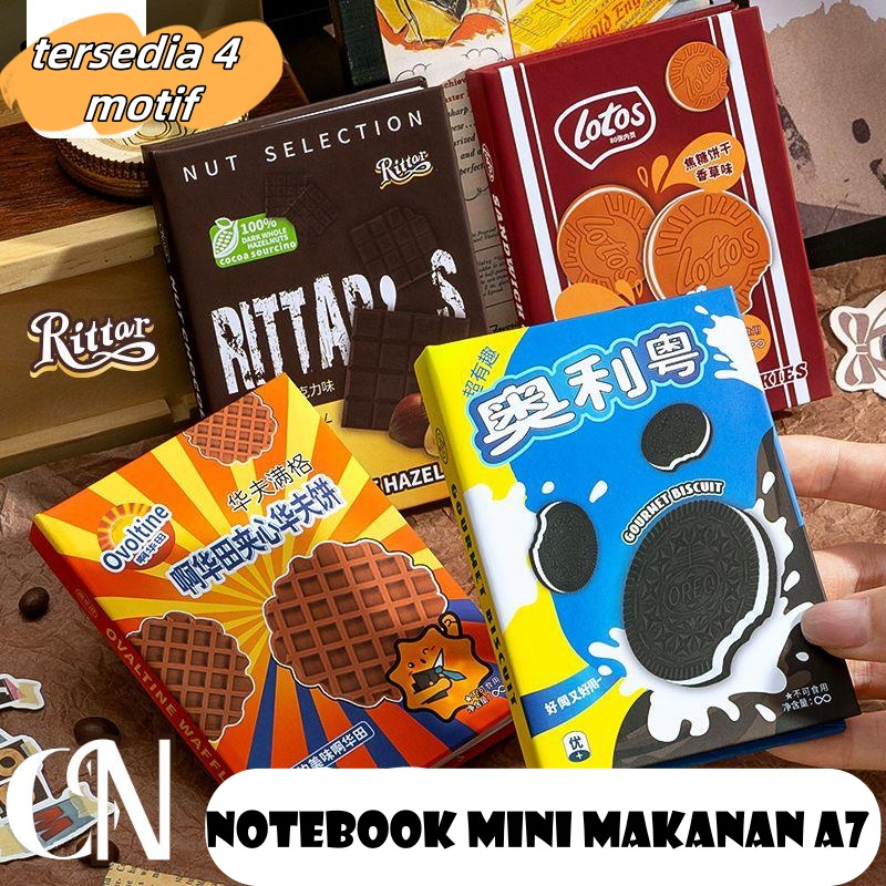 Orio Ovolven Food Motif Mini Notebook ขนาด A7 / Cute Mini Childrens Notebook A7