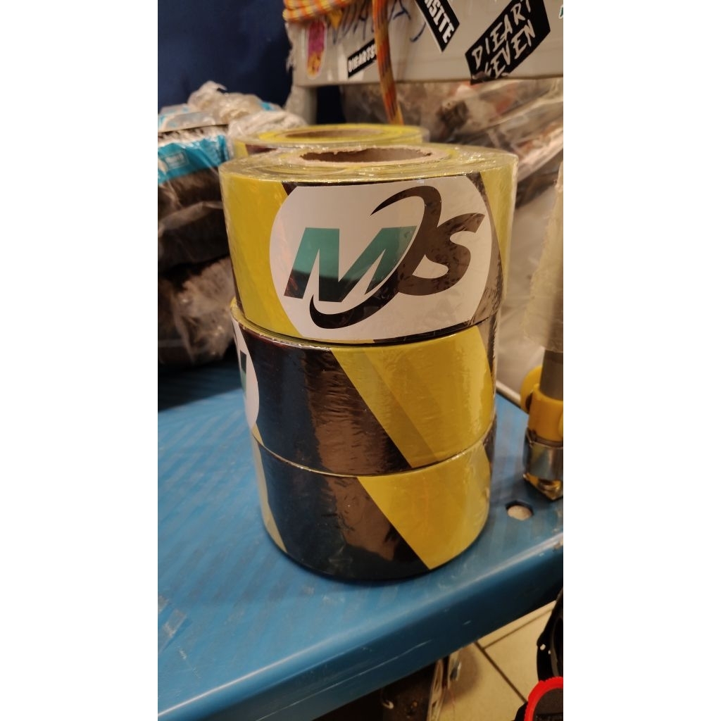 สายเซฟตี้ Police MS Project Line 3x300 MTR สีเหลือง-ดํา