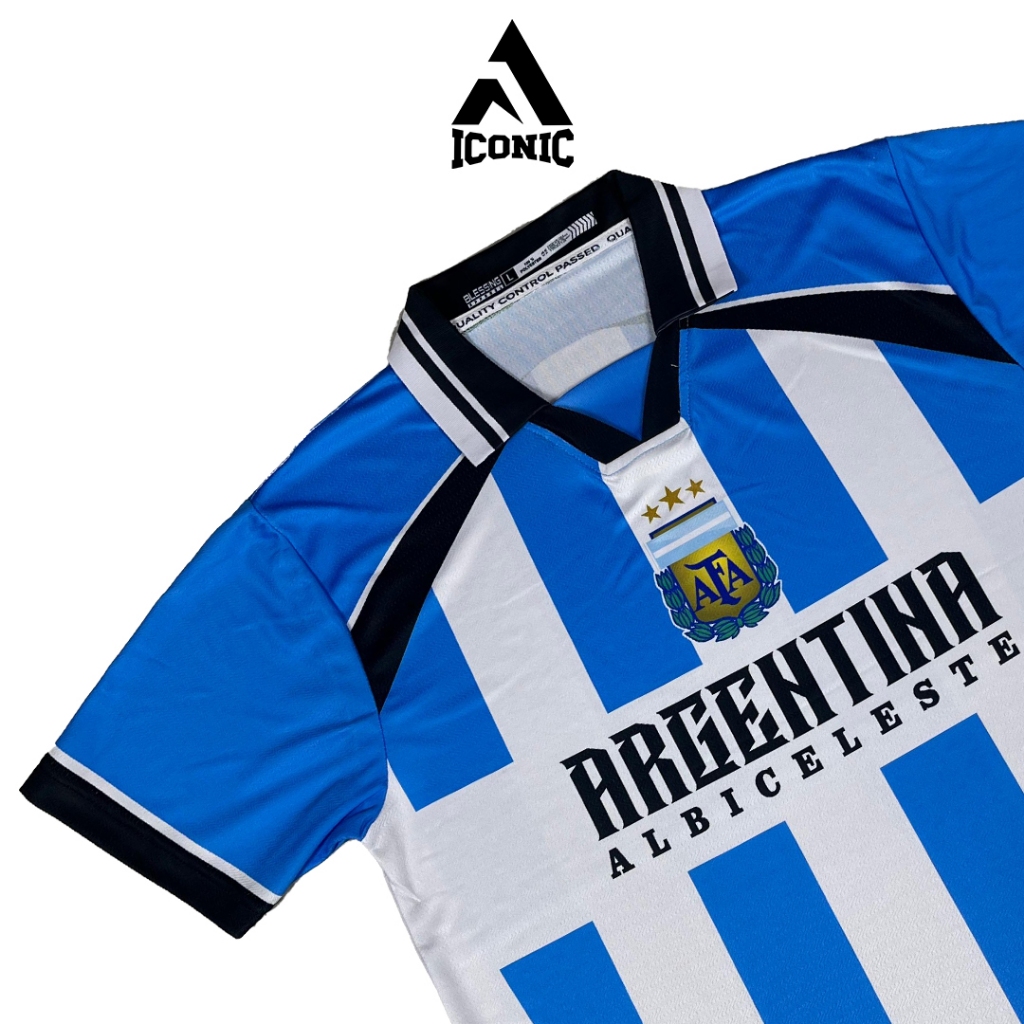 FANTASY ARGENTINA JERSEY FULLPRINT RETRO VINTAGE THICK SOFT MATERIAL