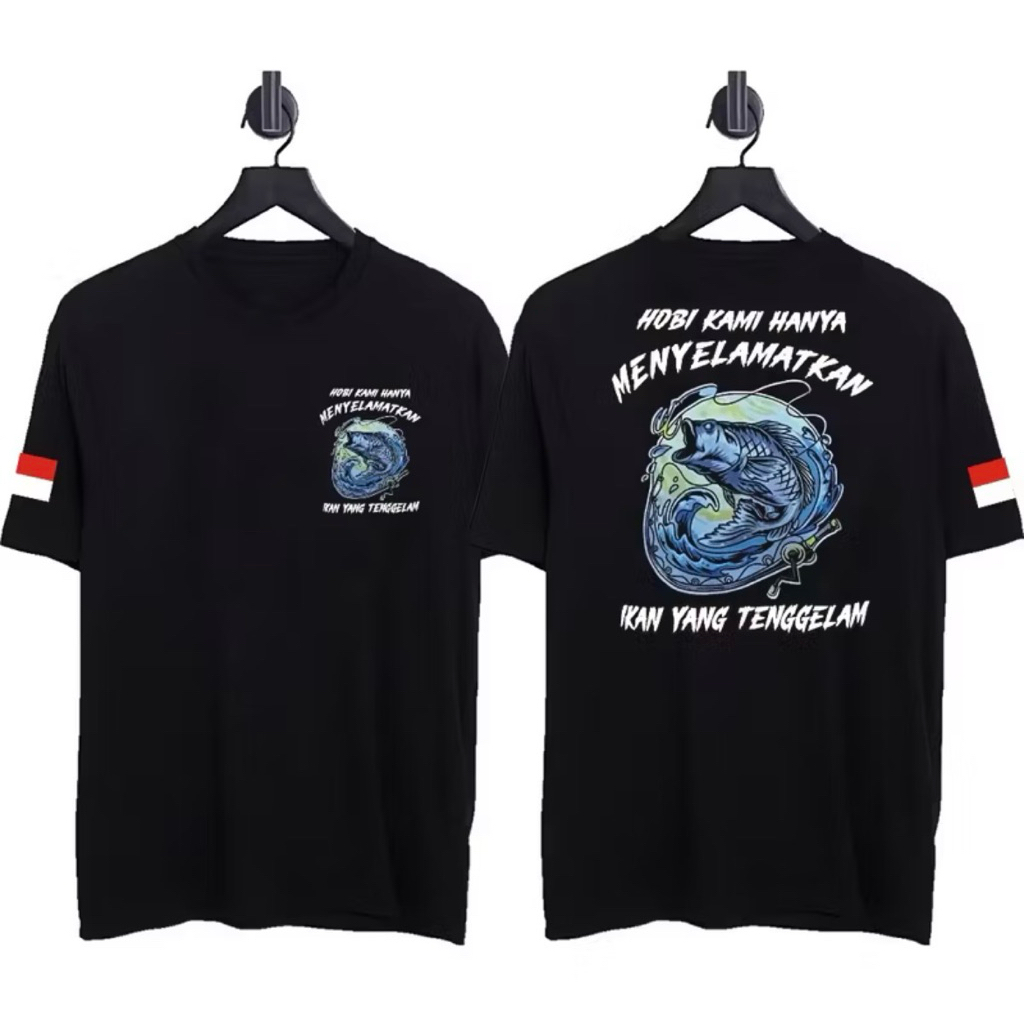 OUR HOBI MENS DISTRO TOP เสื้อยืดเท่านั้น LACKING FISH