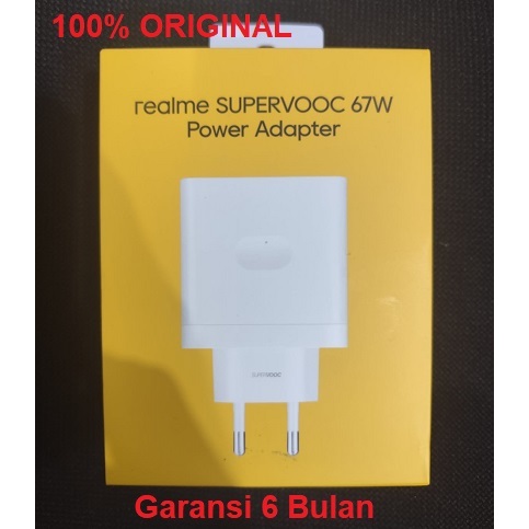 Realme Charger Adaptor SUPERVOOC 67W Power Adapter Original PACK