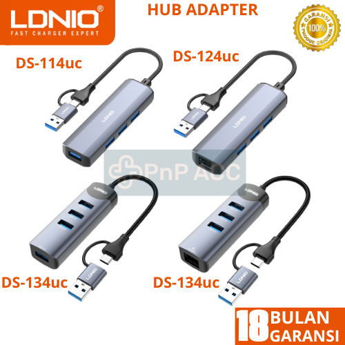 LDNIO DS-114UC DS-124UC DS-134UC DS-144UC Hub Adapter Converter Docking Station USB 3.0 Type C 4 in 