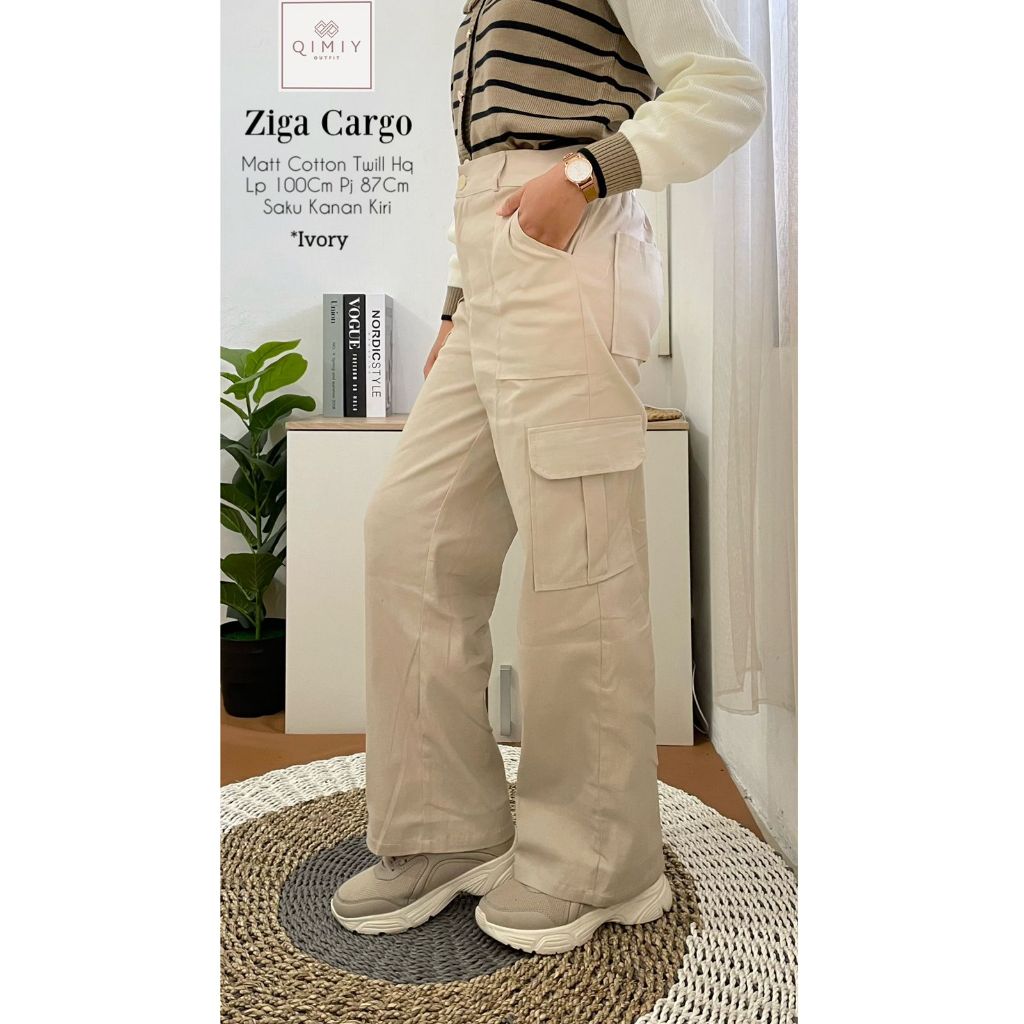 ZIGA CARGO FASHION Trend HQ เสื้อผ้าผู้หญิงจาก QiMIY