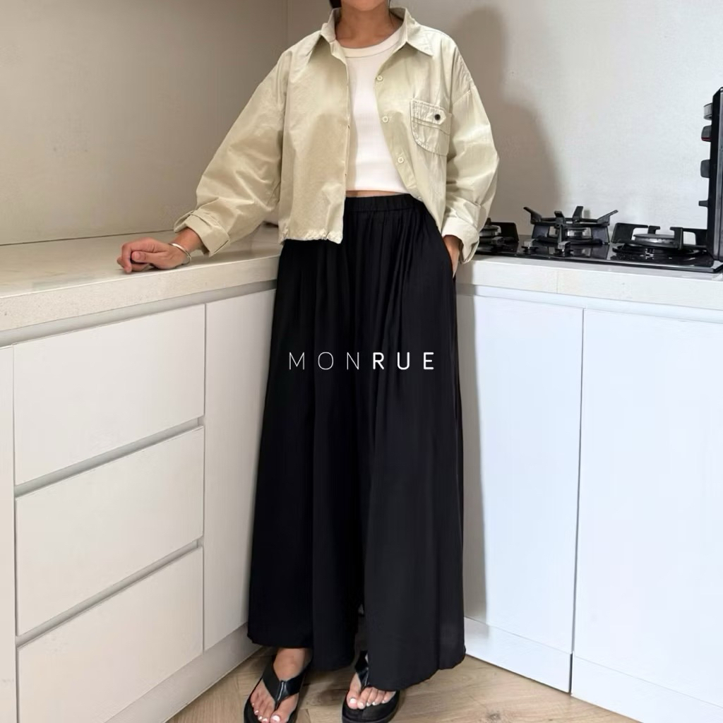 [ใหม่] Naz Flowy Wide Pants Monvure