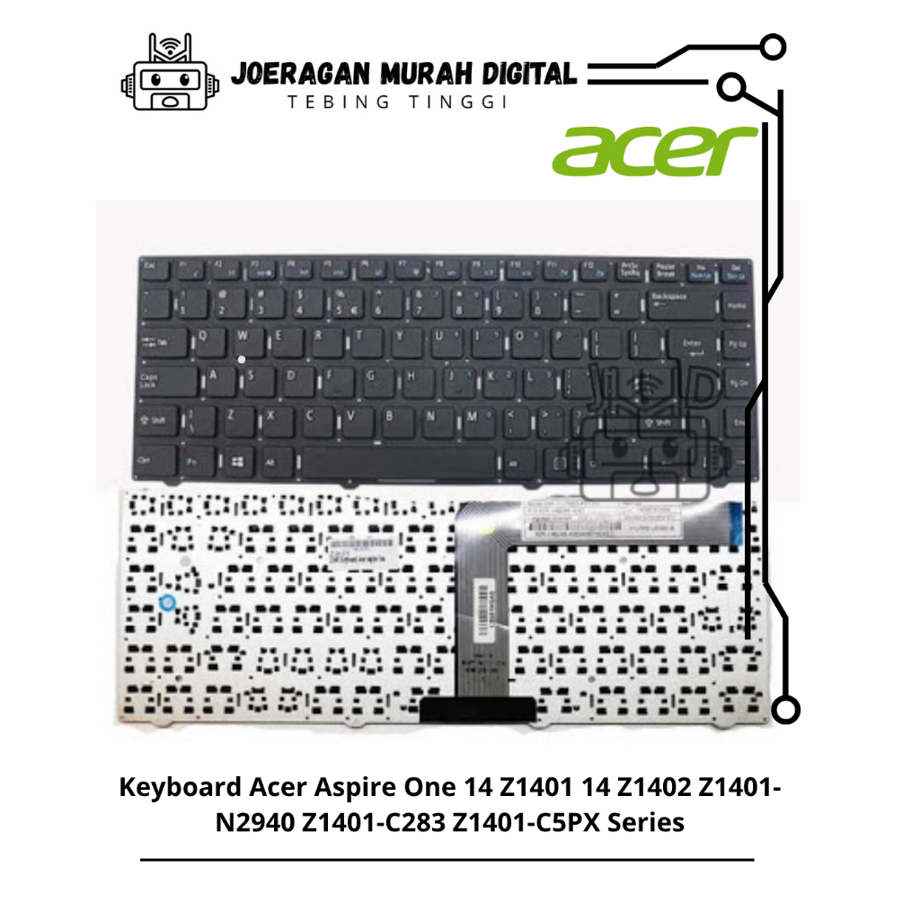 คีย์บอร์ด Acer Aspire One 14 Z1401 14 Z1402 Z1401-N2940 Z1401-C283 Z1401-C5PX Series