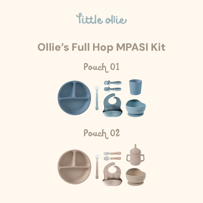 Little Ollie by SIU.- Bundling Package 6 in 1 Olevs Full Hop MPASI Kit - ชุดอาหารเกรดอาหารซิลิโคนระด