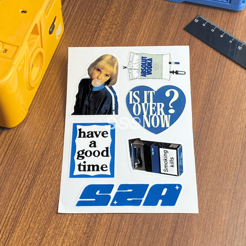 SZA STICKER / AESTHETIC STICKER / สติ๊กเกอร์ มีเวลาที่ดี / SUNDAY STICKER STUFF