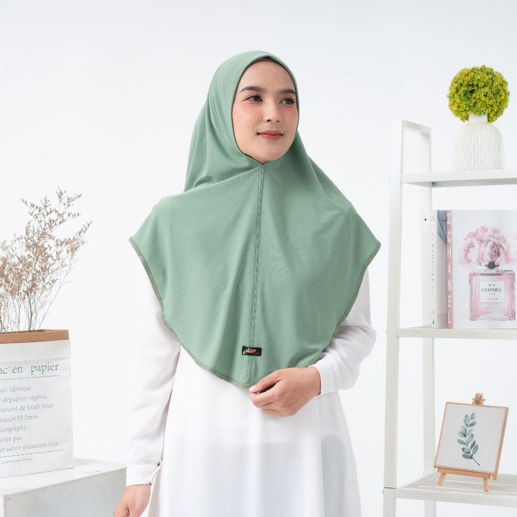 JUMA Instant Hijab Lai Non Pad Premium Jersey Hijab Muslimah Hijab