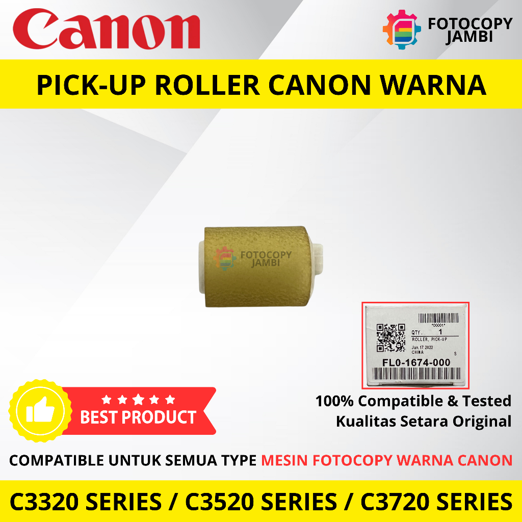 MESIN Canon Pick-Up roller สี FLO-1274-000 C3320 C3520 C3720 l อะไหล่เครื่องถ่ายเอกสาร Canon