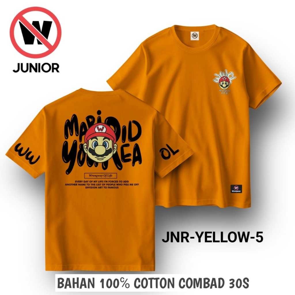 เสื้อยืด DISTRO สําหรับ CHILDREN AGED 9-16 YEARS MUSTARD