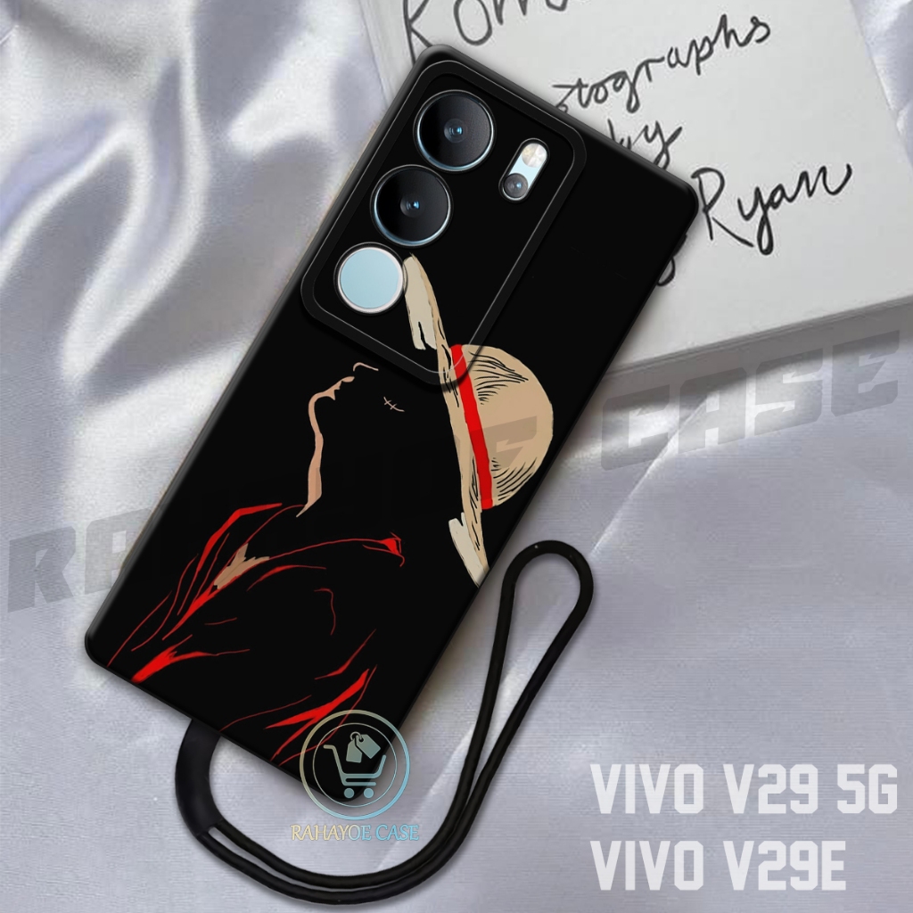 เคส HP RAHAYOE - เคส Vivo V29 5G - เคส Vivo V29E ฟรีสายคล้องโทรศัพท์ - เคสแฟชั่น Softcase Macaron Pr