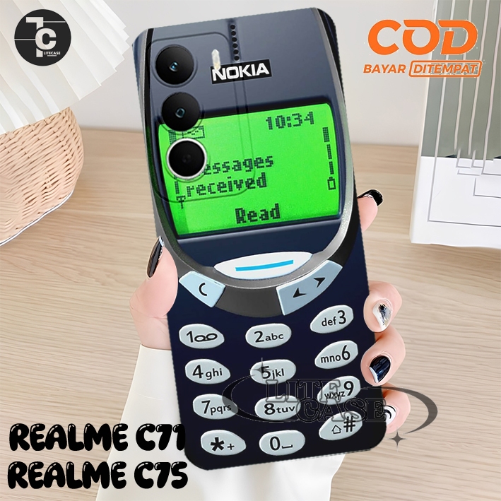 HP FLEXIBLE CESING REALME C71 4G 2025 C75 C75X ใหม่ล่าสุด ชั่วคราว ไวรัส tpu กันชน โทรศัพท์มือถือทุก