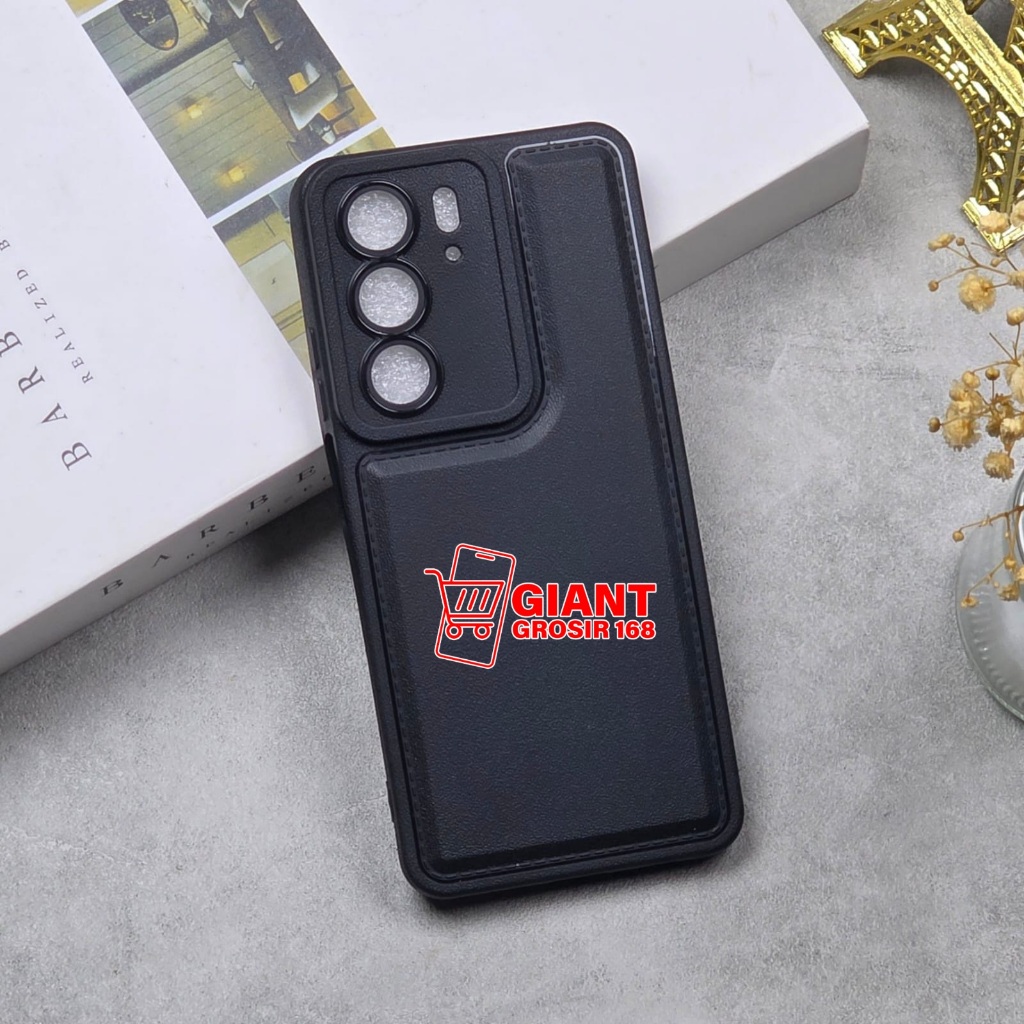 CASE REALME C71 REALME P3 5G LEATHER PRO CAMERA BLACK SOFTCASE REALME C71 REALME P3 5G