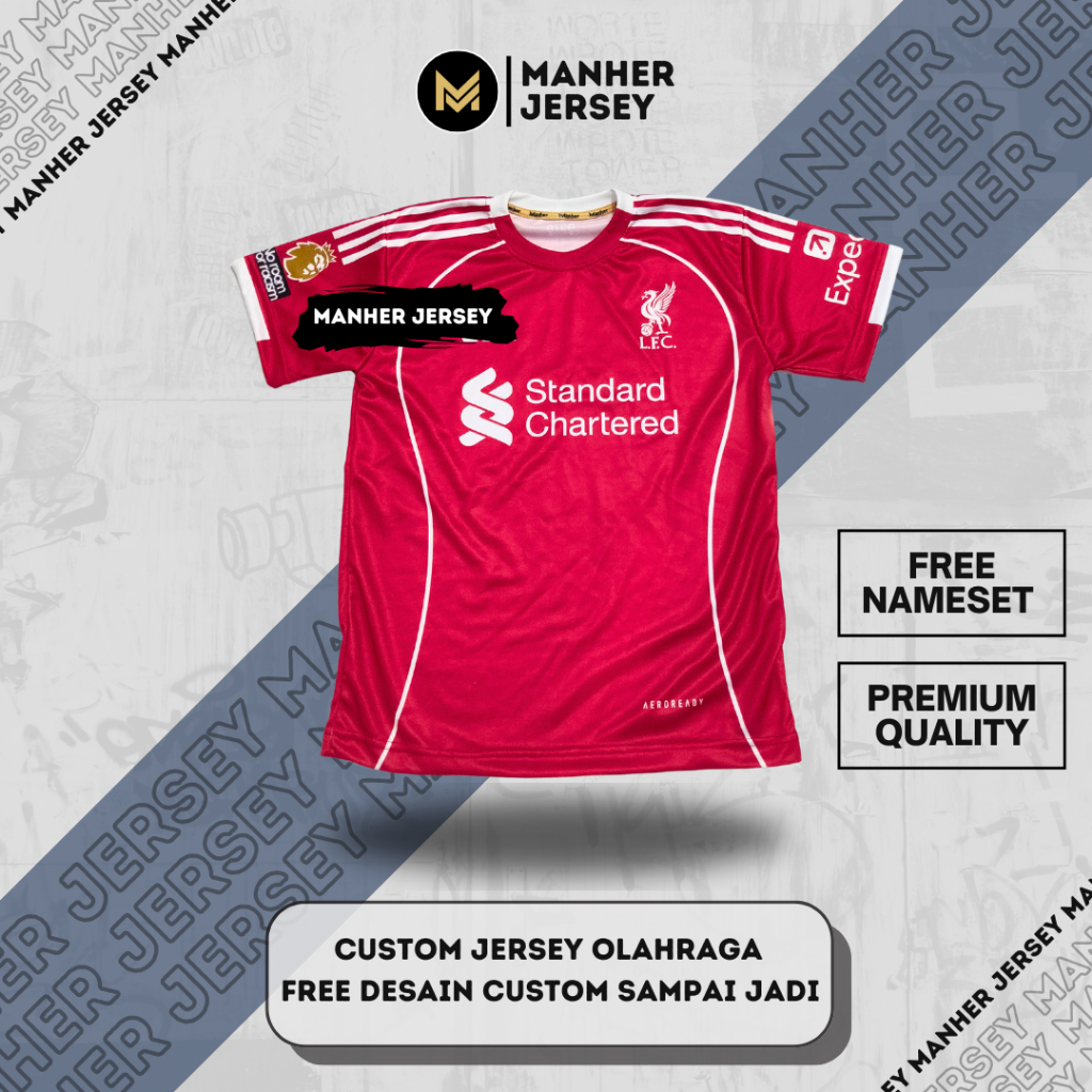 LIVERPOOL JERSEY 2025 2026 FULL PRINTING