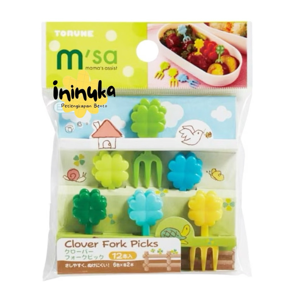 [Torune] Bento FoodP Pick Fork Clover Bento Skewer Bento Lunch Box Decorative
