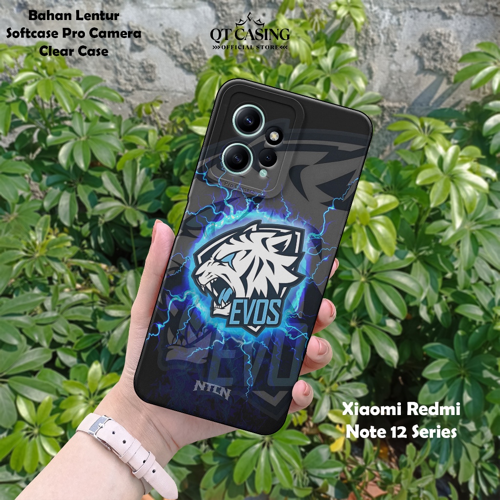เคสสําหรับ Xiaomi Redmi Note 12 4G / Note 12 Pro 5G – EV0S Esports Motif Casing - Pro Camera Softcas