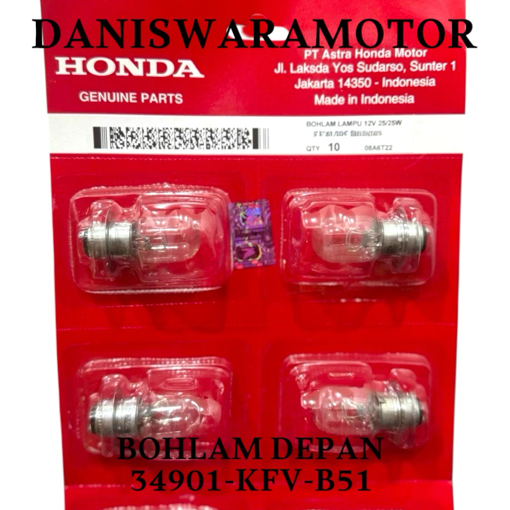 GRAND HEADLIGHT BULB 34901-KFV-B51 HONDA AHM