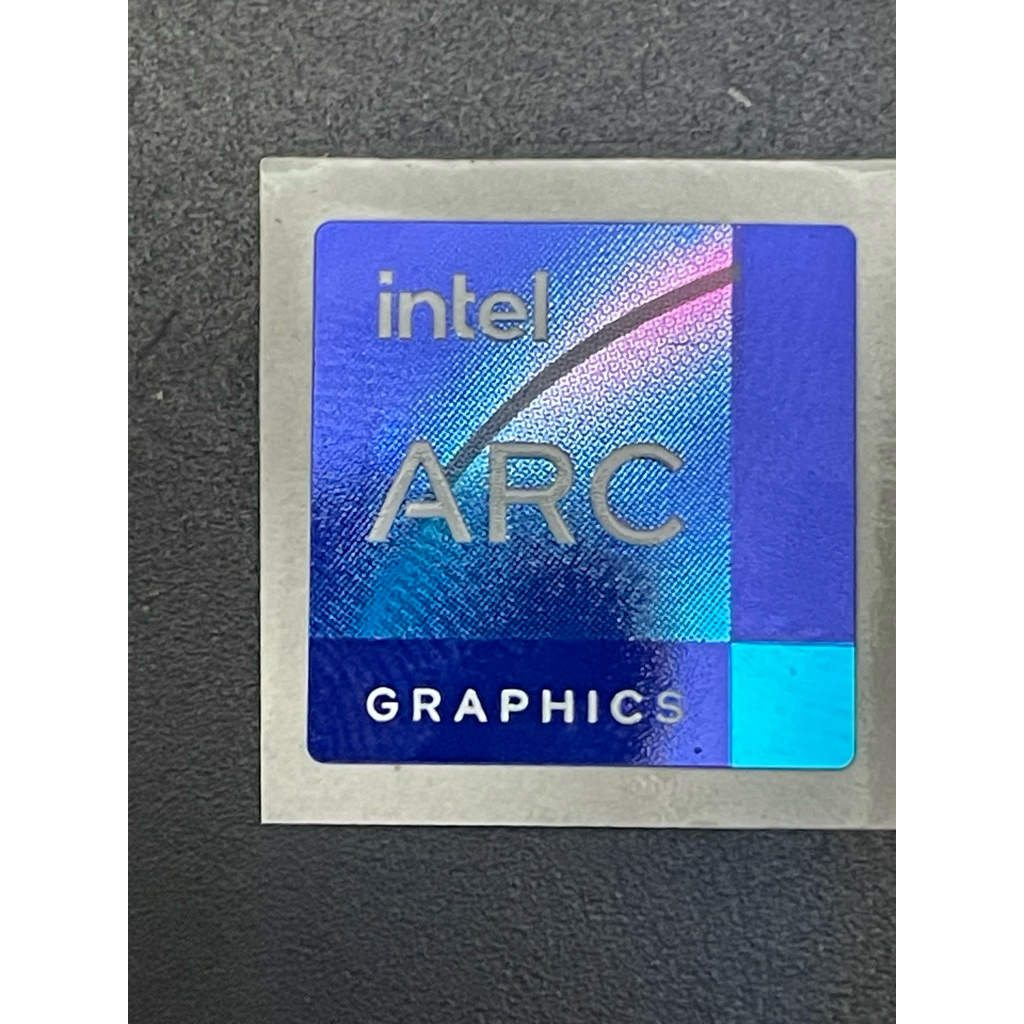 สติ๊กเกอร์โลโก้กราฟิก intel ARC ดั้งเดิม