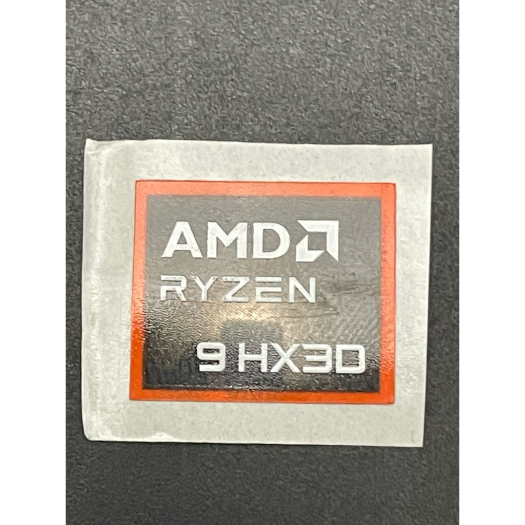 สติ๊กเกอร์โลโก้ AMD Ryzen 9HX3D gen8/9 ดั้งเดิม